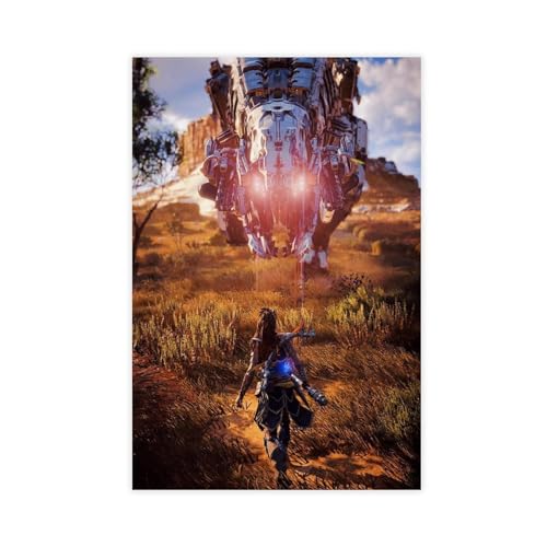 ALNILA Leinwandposter Game Horizon Zero Dawn 2, Wandkunst, Dekor, Bild, Gemälde für Wohnzimmer, Schlafzimmer, Dekoration, ungerahmt, 40 x 60 cm von ALNILA