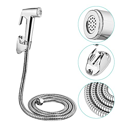 Wohnmobil-Duschkopf, 1,27 cm Gewinde, Hochdruckauslöser, Duschdüse, Hand-Bidet-Wasserhahn-Set für Bäder, Boot, Wohnwagen, Wohnmobil, Friseursalons, Haustierreinigung von ALNIYATX