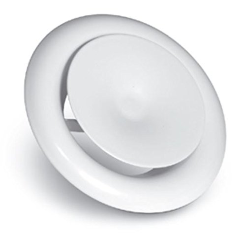 ALNOR KN Serie Tellerventil, 125 mm, Weiß von Alnor