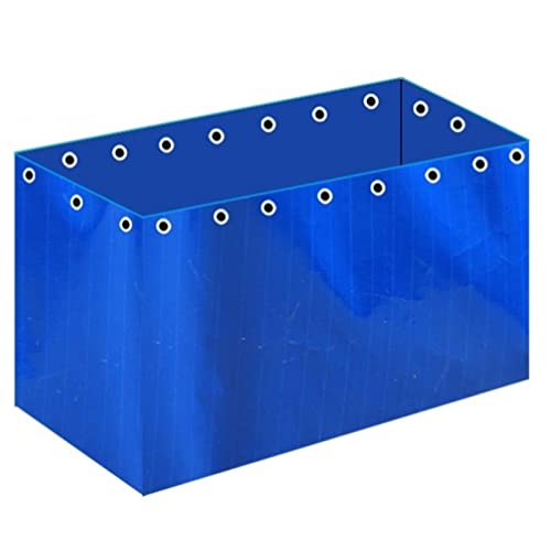 ALOBY PVC Großkapazitäten Wasserspeicherbeutel Mit Wasserhahn, 0,55mm Verdicken Innenbereich Freistehender Teich Mit Ablassventil Für Die Fischzucht, Gartenwasser (Color : Blue, Size : 2x1.5x1m) von ALOBY