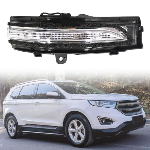 ALOEU Auto Rückspiegel Blinker für F-ord Edge 2015-2019, Rückspiegel Signalleuchte Außenspiegel Kontrollleuchte Blinker Abdeckung Links Rechts Zubehör,Right von ALOEU