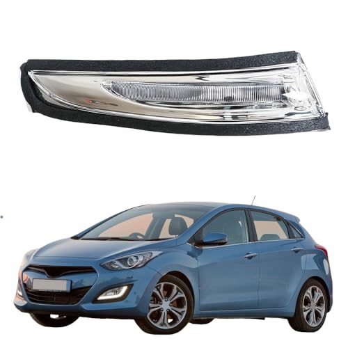 ALOEU Auto Rückspiegel Blinker für Hyundai I30 2013-2017, Rückspiegel Signalleuchte Außenspiegel Kontrollleuchte Blinker Abdeckung Links Rechts Zubehör 87613 A5000,Left von ALOEU