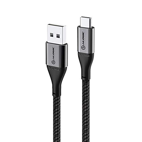 ALOGIC Super Ultra USB 2.0 USB-C-zu-USB-A-Kabel - 3A / 480 Mbit/s - Space Grey - 30 cm von ALOGIC