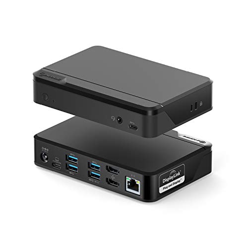 ALOGIC Universal Twin HD Dockingstation, USB-C & USB-A kompatibel - Dual Display 1080p@60Hz, 2x HDMI, 1x USB-C 3.1(5G), 4x USB-A 3.0(5G), 1x Audio, 1x Gigabit Ethernet Lock Slot – DUTHD von ALOGIC