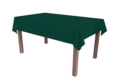 ALOHA Tischdecke Tischtuch Tischtücher Tischwäsche Tischdekoration Tafeltuch Farbe und Größe wählbar (Dunkelgrün/rechteckig / 140cm x 200cm) von ALOHA