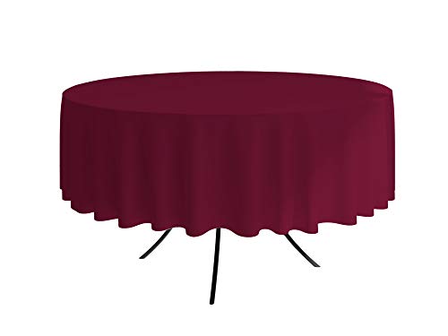 ALOHA Tischdecke Tischtuch Tischtücher Tischwäsche Tischdekoration Tafeltuch Farbe und Größe wählbar (Weinrot/runden/Ø 100cm) von ALOHA