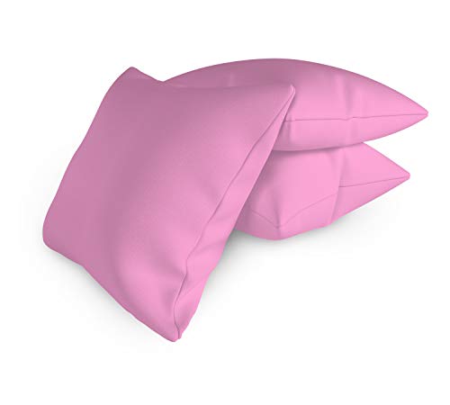 ALOHA Zierkissenbezug ohne Füllung Kissenbezug Sofakissen Dekokissen Kissenhülle (Idyllisches Pink / 50x50cm / 2 Stück) von ALOHA