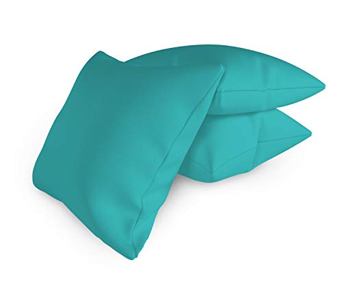 ALOHA Zierkissenbezug ohne Füllung Kissenbezug Sofakissen Dekokissen Kissenhülle (Turquoise Blue / 40x40cm / 1 Stück) von ALOHA