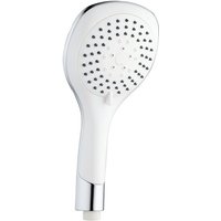 Aloni Bianco Handbrause Duschkopf Kunststoff Chrom Weiß 5 Strahlarten und Anti-Kalk-Düsen 1/2 Zoll von ALONI