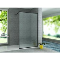 Aloni Duschwand Duschabtrennung schwarz-mattes Profil 8mm 1000x2000mm von ALONI