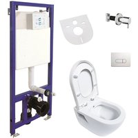 Hänge Dusch wc Taharet Bidet Toilette Vorwandelement Spülkasten + Ventil + AC90L von BELVIT