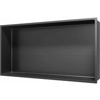 Wandnische Edelstahl grau gebürstet rostfrei 300x600x100mm - Aloni Wandnische Edelstahl grau gebürstet rostfrei 300x600x100mm - Aloni von ALONI