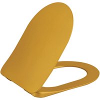 Creavit Duroplast WC Sitz Toilettensitz Absenkautomatik Softclose Gold - Gold von ALONI