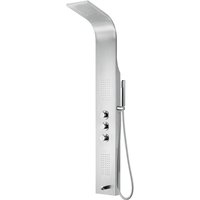 Duschpaneel mit Thermostat Duschsäule 5 Funktionen Regendusche Duschsystem mit Armatur Dusche Komplett Chrom - Aloni von ALONI