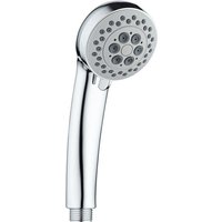 Aloni - Econ Handbrause Duschkopf Kunststoff Chrom mit 3 Strahlarten und Anti-Kalk-Noppen 1/2 Zoll von ALONI