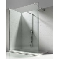 Aloni - Walk In Dusche Begehbare Duschwand Glas Duschabtrennung Duschtrennwand Glastrennwand Glaswand mit NANO-Beschichtung (BxH) 1000 x 2000 mm von ALONI