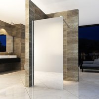Duschwand Duschabtrennung Spiegelglas 8mm 1400x2000mm - Verspiegelt - Aloni von ALONI