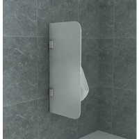 Aloni Glas Trennwand Urinal Schamwand Milchglas 900x400 8mm - Satiniert von ALONI