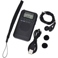 （103 x 60 x 15 mm） Tragbares Radio, Mini-Taschenradio mit Lautsprecher, FM/AM-Digital-Stereo-DSP-Empfänger mit Wecker und Timer für zu Hause und beim von ALOVEZ