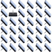 (25x25mm) 50 Stück Teflon-Möbelgleiter Möbelgleiter mit Nägeln Nagelgleiter für Stuhl von ALOVEZ