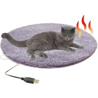 (Grau) 28 ℃/82 ℉ Weiches warmes Bett 40 cm Haustier Heizkissen Decke von ALOVEZ