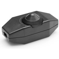 1-60w Led Dimmer Dimmable (rotary Dimmer) Led Dimmable, On/off, 220-230v, Ce In-line Switch, Black von ALOVEZ
