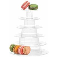 Alovez - 1 pièces support à gâteau tour de macaron à 6 niveaux support à cupcake support à gâteau de mariage pour dessert et service de pâtisserie von ALOVEZ