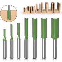 1 stück 6mm Hartmetall Gerade Router Bit Einzelschaft Doppelflöte Holz Fräser von ALOVEZ