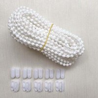 10 Meter Rollokette mit 10 Verbindern, Kordel für Vertikal-Rollo, Ersatzteile, (Weiß) von ALOVEZ