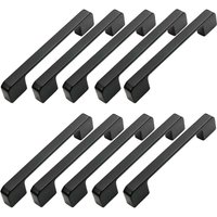 Alovez - 10 Stück Möbelgriff Achsabstand 96 mm - Schwarz Küchentürgriff Möbelstangengriff Schwarzer Küchengriff 96 mm von ALOVEZ