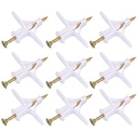 100 Stück Gipskarton-Befestigungen (50 Dübel, 50 Schrauben), Gipskartondübel und -schrauben, Dübel und Schrauben für Hohlwandbefestigungen, Trockenbau von ALOVEZ