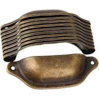 10er Set Antik Messing Möbel Schublade Türknauf Griffe Dekorativ 10er Set Antik Messing Möbel Schublade Türknauf Griffe Dekorativ von ALOVEZ