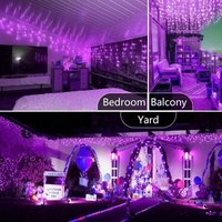 10 m 100 LED-Lichterkette für Karneval, Hochzeit, Außen- und Innenbeleuchtung für den Garten (lila) von ALOVEZ