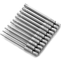 11-teiliges 75-mm-6,35-mm-Sechskantschaft-Elektro-Magnet-Stern-Torx-Bohrer-Set von ALOVEZ