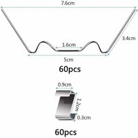 120 Stück Gewächshaus-Verglasungsclips, Gewächshaus-Verglasungsclips, Gewächshaus-Clip-Zubehör, Gewächshaus-Verglasungsclips, Befestigungsclips, 120 Stück Gewächshaus-Verglasungsclips, Gewächshaus-Verglasungsclips, Gewächshaus-Clip-Zubehör, Gewächshaus-Verglasungsclips, Befestigungsclips, von ALOVEZ