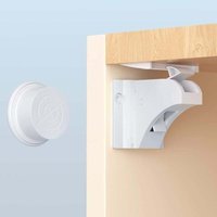 12er-Pack magnetische Kindersicherungen + 3 Schlüssel – Sicherheitsschlösser für Schränke und Schubladen, kein Bohren oder Schrauben erforderlich, 4 von ALOVEZ