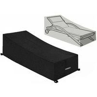 1PC Promotion Schutzhülle, wasserdicht, winddicht, UV-beständig, 210D Oxford-Gewebe Schutzhülle für Sonnenliege, Liegestuhl (200x70x40/80cm) – Schwarz von ALOVEZ