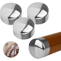 2 Paar Handlauf-Endkappen für 45 mm Geländer, Armlehnen-Endabdeckung für Armlehnen-Endabdeckung 2 Paar Handlauf-Endkappen für 45 mm Geländer, Armlehnen-Endabdeckung für Armlehnen-Endabdeckung von ALOVEZ