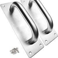 Stück Schiebetürgriff, 20 cm, robuster Außentürgriff aus Edelstahl für Scheunentore, Brandschutztüren, Toilettentüren, Gartenhäuser und Garagen Stück Schiebetürgriff, 20 cm, robuster Außentürgriff aus Edelstahl für Scheunentore, Brandschutztüren, Toilettentüren, Gartenhäuser und Garagen von ALOVEZ