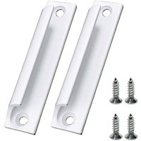 Alovez - 2 Stück weißer Schiebetürgriff, Möbelgriff aus Aluminiumlegierung, Fenstergriff mit Schrauben Alovez - 2 Stück weißer Schiebetürgriff, Möbelgriff aus Aluminiumlegierung, Fenstergriff mit Schrauben von ALOVEZ