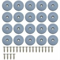 Alovez - 20 Stück 22MM Runde Möbelgleiter mit Schrauben Teflon-Möbelgleiter zum Aufnageln Stuhlgleiter Möbelgleiter von ALOVEZ