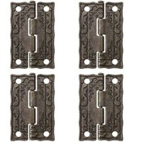 20 Stück Mini-Türscharniere im Retro-Stil, Antik-Bronze, für Holzkisten, Schränke, Schmuckschatullen 20 Stück Mini-Türscharniere im Retro-Stil, Antik-Bronze, für Holzkisten, Schränke, Schmuckschatullen von ALOVEZ