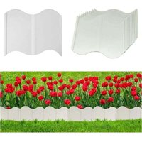 20 Stück Weißer Deko-Gartenzaun 14x15 cm Geländerzaun für Rasen Grünpflanzen 20 Stück Weißer Deko-Gartenzaun 14x15 cm Geländerzaun für Rasen Grünpflanzen von ALOVEZ