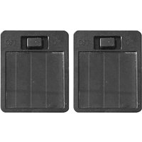 Alovez - 2er-Pack Ersatz-Solarbatterieboxen für hängende Solarleuchte, Schwarz von ALOVEZ