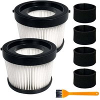2er-Pack HEPA-Filter DCV5011H, kompatibel mit dem kabellosen Handstaubsauger DEWALT DCV501HB, inklusive 4 Schaumstoff-Filterhüllen und 1 Bürste 2er-Pack HEPA-Filter DCV5011H, kompatibel mit dem kabellosen Handstaubsauger DEWALT DCV501HB, inklusive 4 Schaumstoff-Filterhüllen und 1 Bürste von ALOVEZ