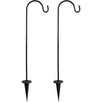 2er-Pack Hirtenhaken, robuster, verstellbarer Gartenstecker aus Metall mit Haken für Solarleuchten 2er-Pack Hirtenhaken, robuster, verstellbarer Gartenstecker aus Metall mit Haken für Solarleuchten von ALOVEZ