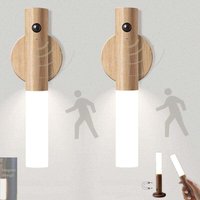 2er-Pack LED-Treppenlicht mit Bewegungsmelder, batteriebetrieben, Holz-Nachtlicht für den Innenbereich, wiederaufladbar über USB, tragbar, kabellos, 2er-Pack LED-Treppenlicht mit Bewegungsmelder, batteriebetrieben, Holz-Nachtlicht für den Innenbereich, wiederaufladbar über USB, tragbar, kabellos, von ALOVEZ