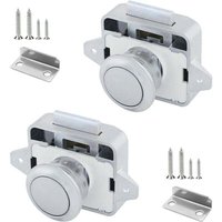 2er Set Druckknöpfe Wohnmobil 14 bis 16 Schloss Riegelknopf Druckriegel mit Metallknopf Schließsystem Türschloss für Schrank Caravan Schublade von ALOVEZ