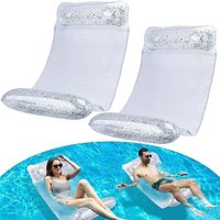 2er-Set Pool-Hängematten, aufblasbare Poolmatratze, 4-in-1-Zubehör für Wasserhängematten, schwimmende Pool-Hängematte, Pool-Netzmatratze für 2er-Set Pool-Hängematten, aufblasbare Poolmatratze, 4-in-1-Zubehör für Wasserhängematten, schwimmende Pool-Hängematte, Pool-Netzmatratze für von ALOVEZ