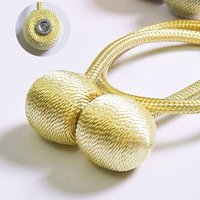 2er-Set goldene Vorhang-Raffhalter, stärkere magnetische Vorhangverschlüsse 2er-Set goldene Vorhang-Raffhalter, stärkere magnetische Vorhangverschlüsse von ALOVEZ